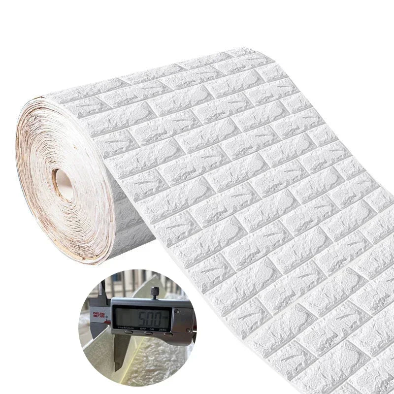 インテリア装飾・DIY 3Dレンガ風シート 60c幅 長さ0.6M/1.2M/3M 防水・防カビ