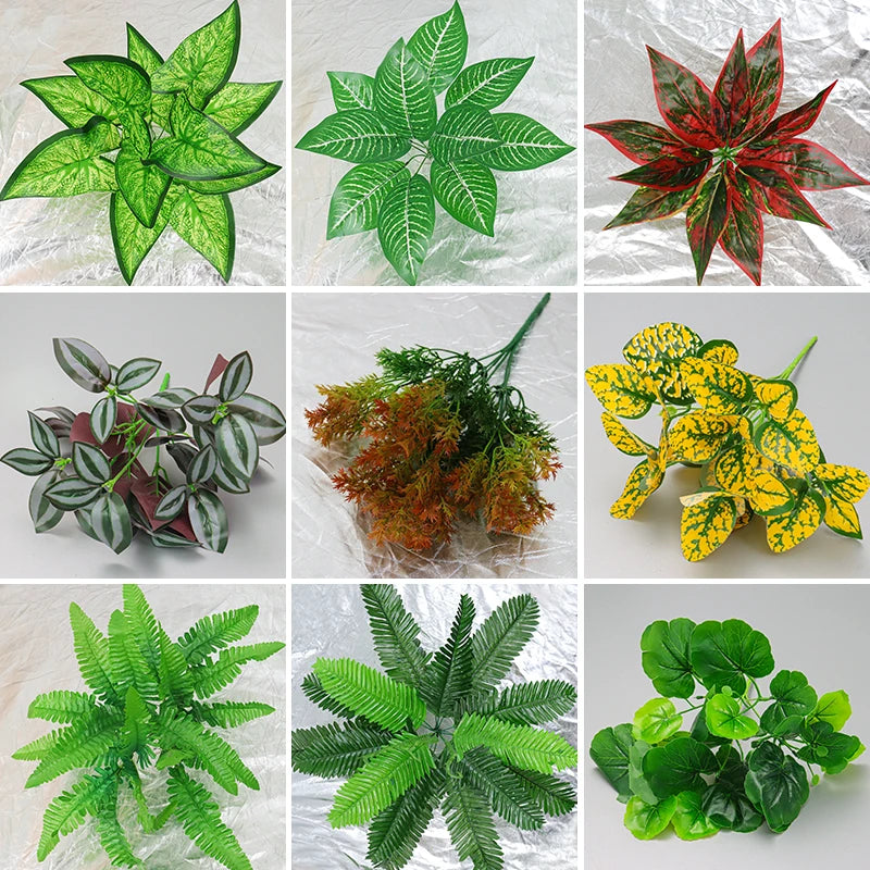 人工植物・ヤシの葉・背景・アクセサリー