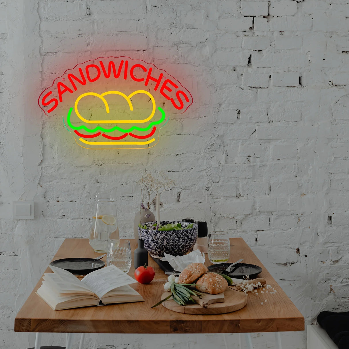 サンドイッチLEDネオンサイン(ネオン看板)
