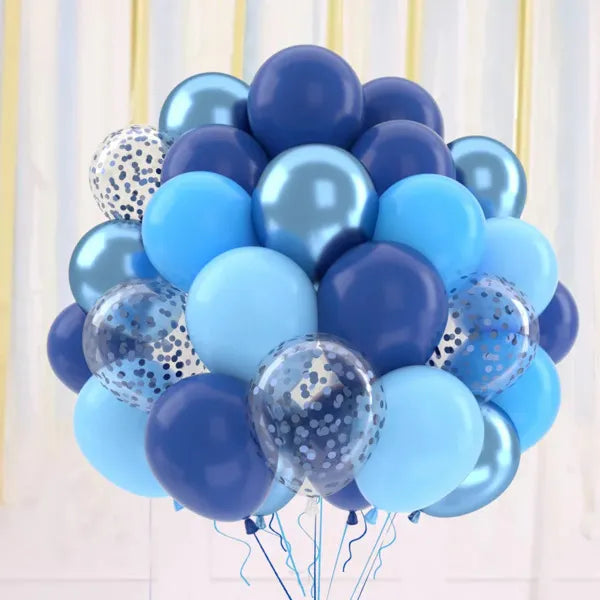 イベント・クリスマス装飾|ゴールドコンフェッティ&メタリックバルーンセット