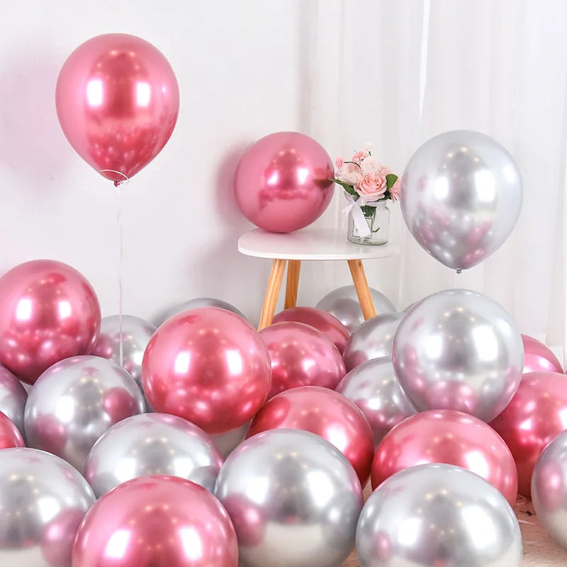 イベント・バルーン装飾|メタリックパールラテックスバルーンセット(10/20/30個)