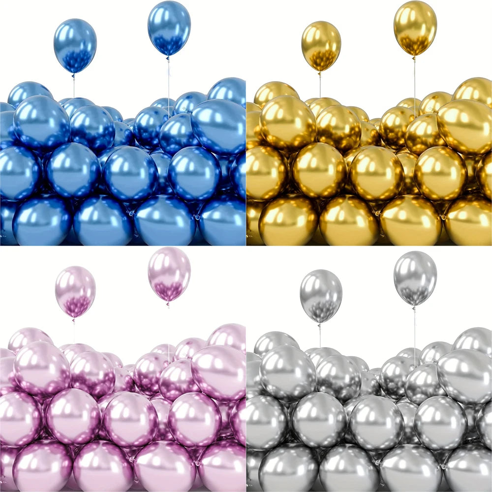 イベント・バルーン装飾|メタリックバルーン セット(50個)