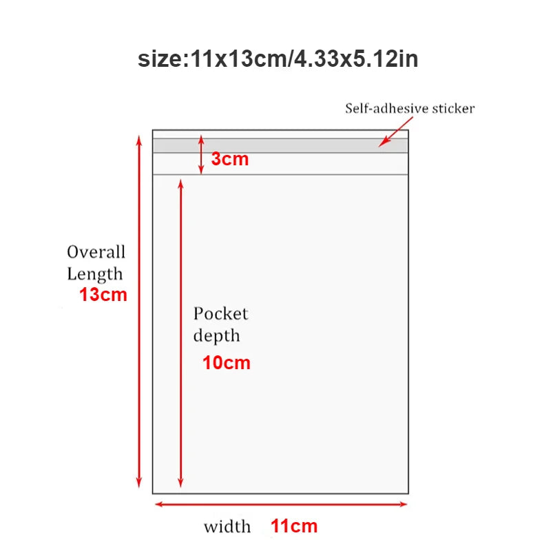 |イベント・ノベルティ用品 | 透明無地OPP袋各種 100枚セット
