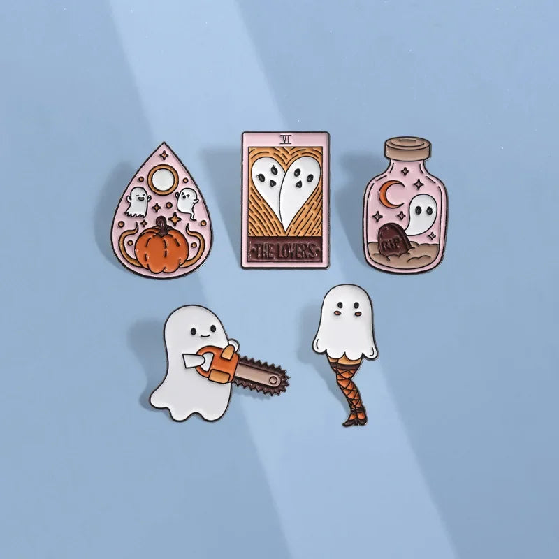 イベント・ハロウィングッズ|ゴシックエナメルピンブローチ