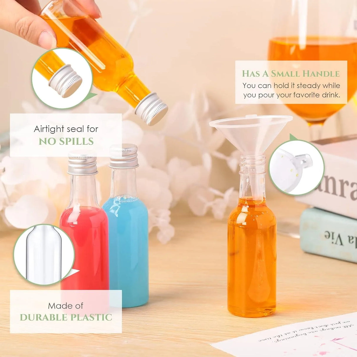 |イベント・ノベルティ用品 | クリアミニボトルセット | 50ml