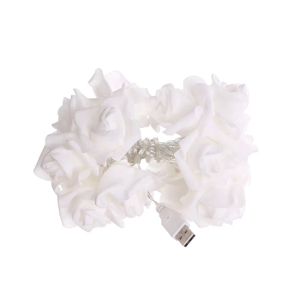 RGBローズフラワーLEDライト 1.5m〜10m