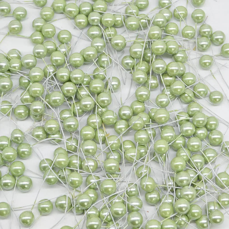 【DIY・装飾・手芸用】チェリー・フルーツ風ミニパールセット(50個セット)