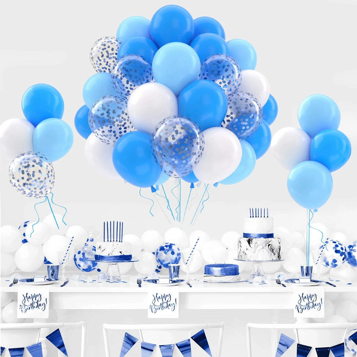 イベント・バルーン装飾 |メタリックカラーミックスバルーンセット