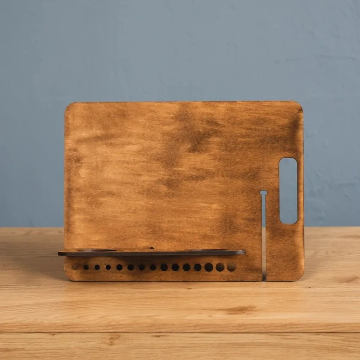 【ブラシホルダー付き】多機能木製アートイーゼルスタンド