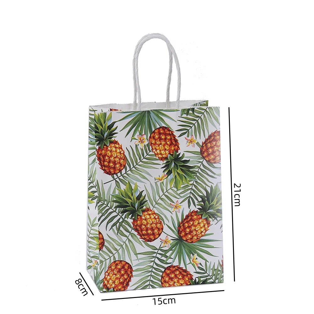 |ノベルティ用品 | トロピカル柄ギフトバッグ12個セット | W15×H21×D8cm