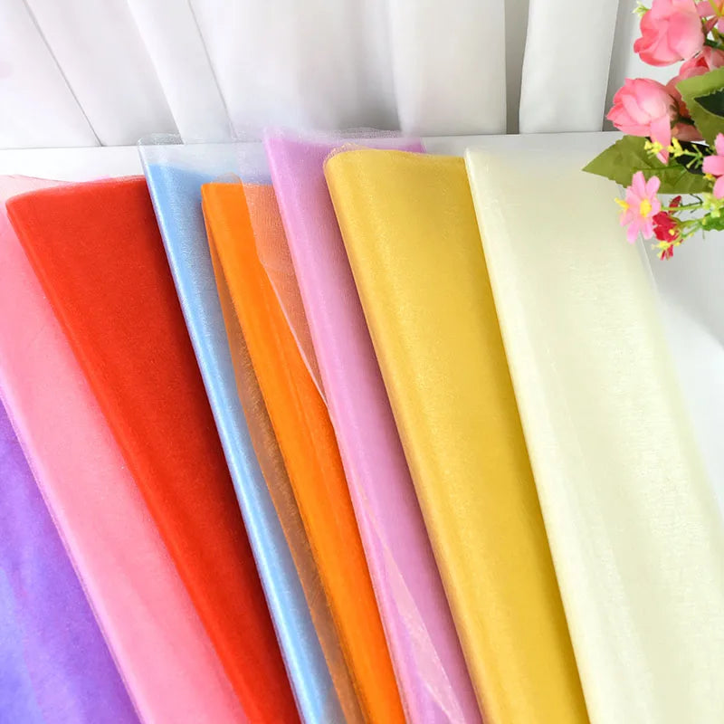 インテリア・パーティ装飾 |オーガンジー生地 | 5/10m シアー