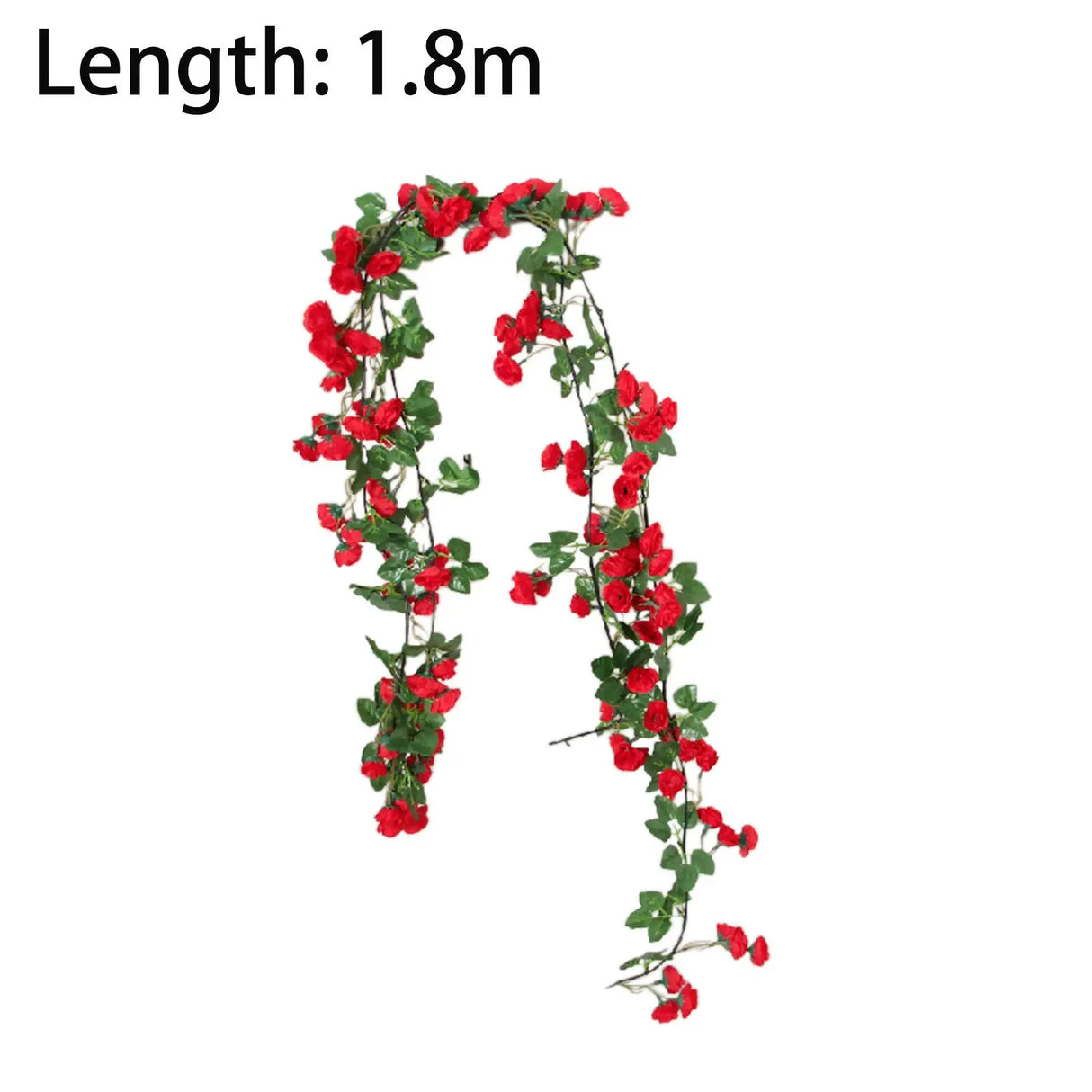 クリスマスガーランド|イベント・パーティー装飾| ローズガーランド 180cm