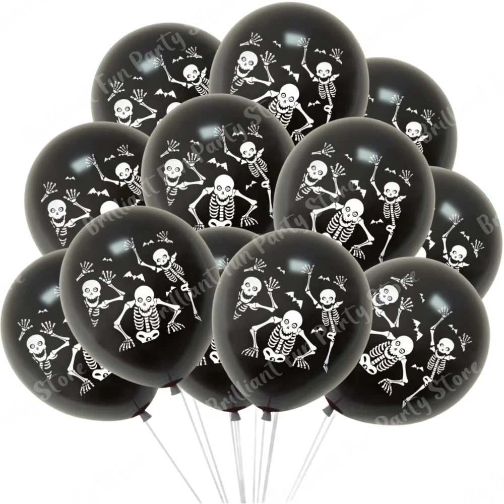 イベント・ハロウィン装飾|ハロウィン柄バルーンセット(12個)