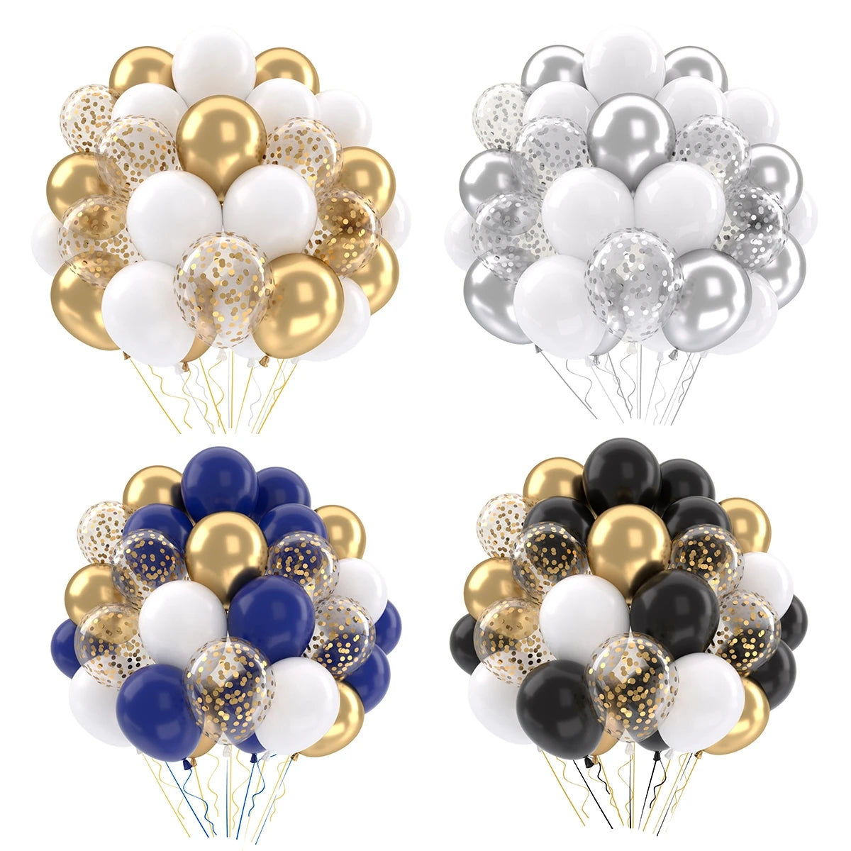 イベント・バルーン装飾 |メタリックカラーミックスバルーンセット