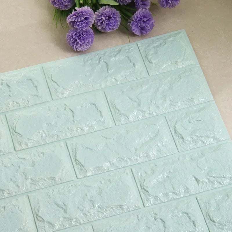 インテリア装飾・DIY 3Dレンガ風シート 60c幅 長さ0.6M/1.2M/3M 防水・防カビ