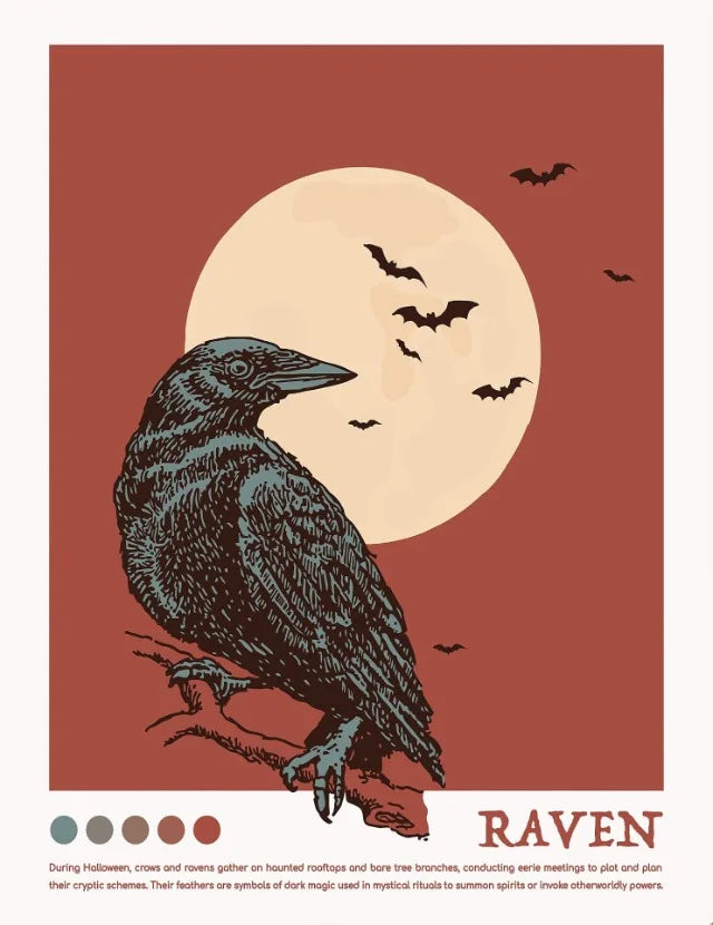 イベント・ハロウィングッズ|ヴィンテージハロウィンキャンバスアートポスター