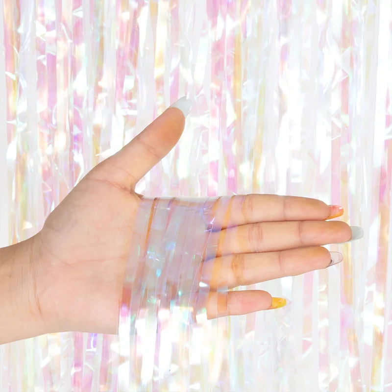 パーティー・インテリア装飾 メタリックカラーカーテン 幅1M 長さ2M 単品