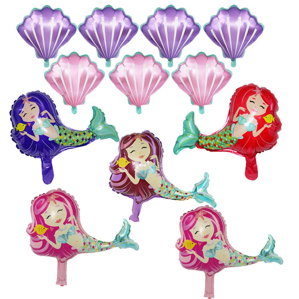 マーメイドテーマ ミニバルーンセット 10個