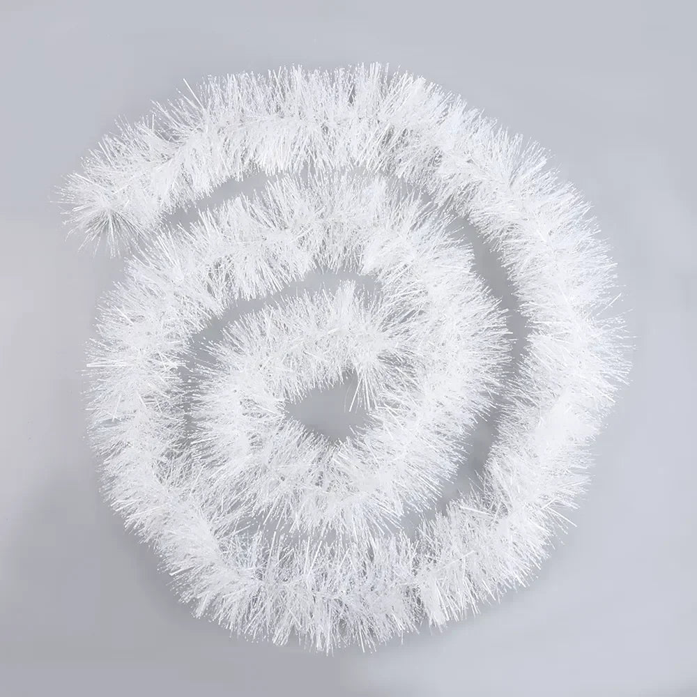 イベント・クリスマス装飾|ティンセル リボンガーランド 緑白