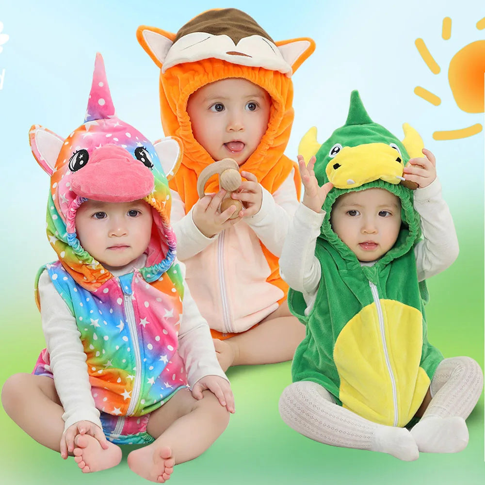 イベント・ハロウィングッズ|アニマル・ユニコーンベビーロンパース(0〜24ヶ月)女の子用