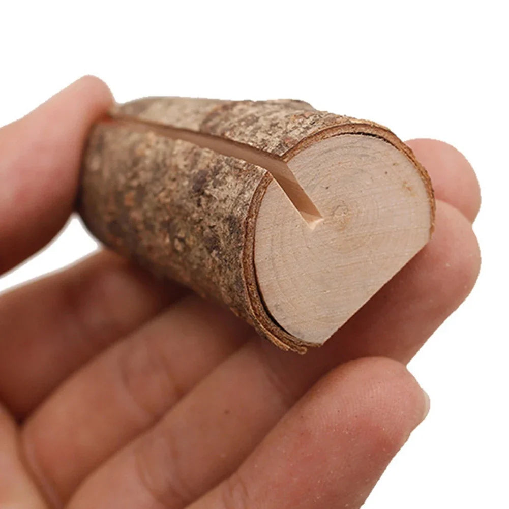 イベント・結婚式装飾|天然木製プレースカードホルダー10個セット