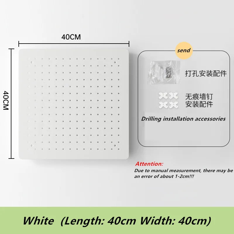 多機能メタルペグボード収納ラック