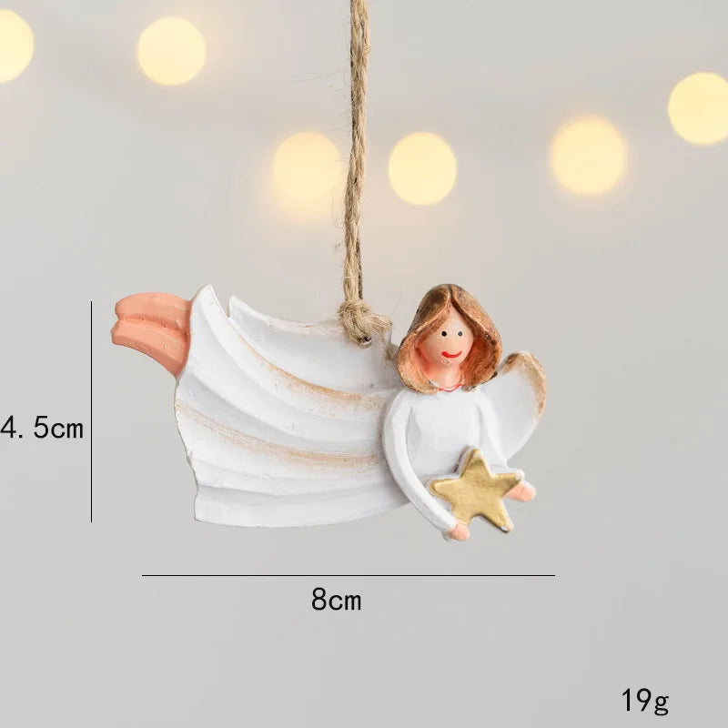 可愛い!クリスマスペンダントオーナメント(サンタ/天使/雪だるま)