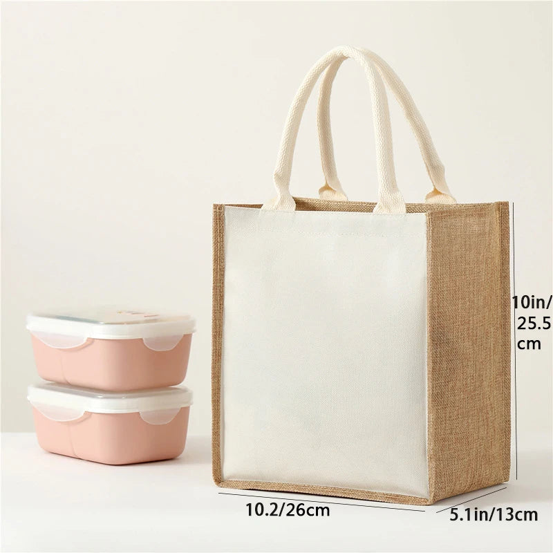 |ノベルティ用品 |リネン風マチ幅広ファスナー付きバック | 32×22c