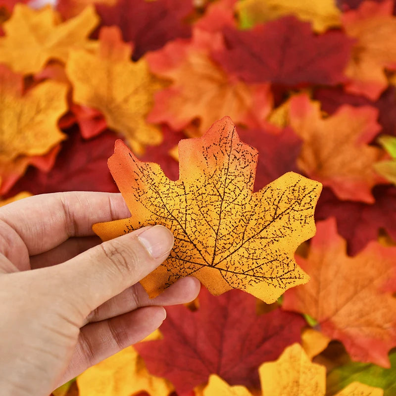 イベント・ハロウィングッズ|フェイクメープルリーフ 50/200個 秋のデコレーション用