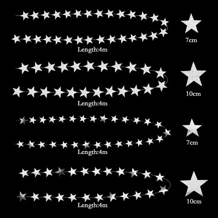 イベント・クリスマス装飾|シルバースター3Dガーランドデコレーション