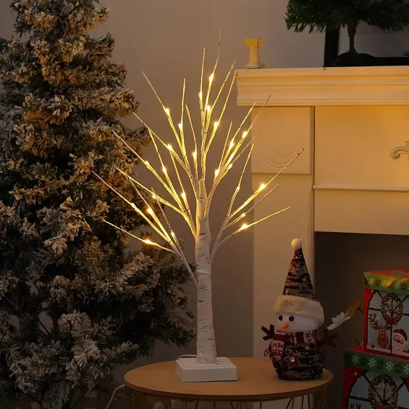 モチーフライト|イベント・パーティー装飾|LED白樺ツリーライト 24灯(約45cm)