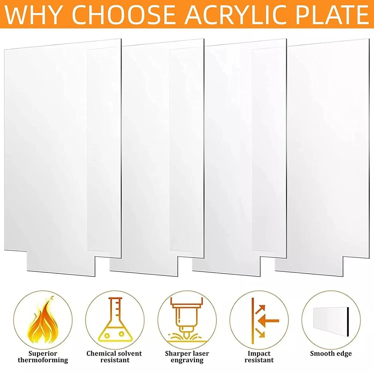 LEDライトプレート用透明アクリルシート