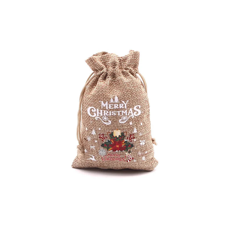イベント・クリスマス装飾|黄麻布ギフトバッグ