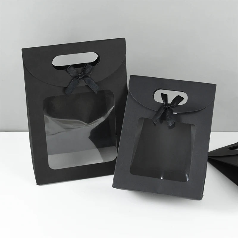 |ノベルティ用品 | 窓付きモノトーンギフトバッグ 5個セット