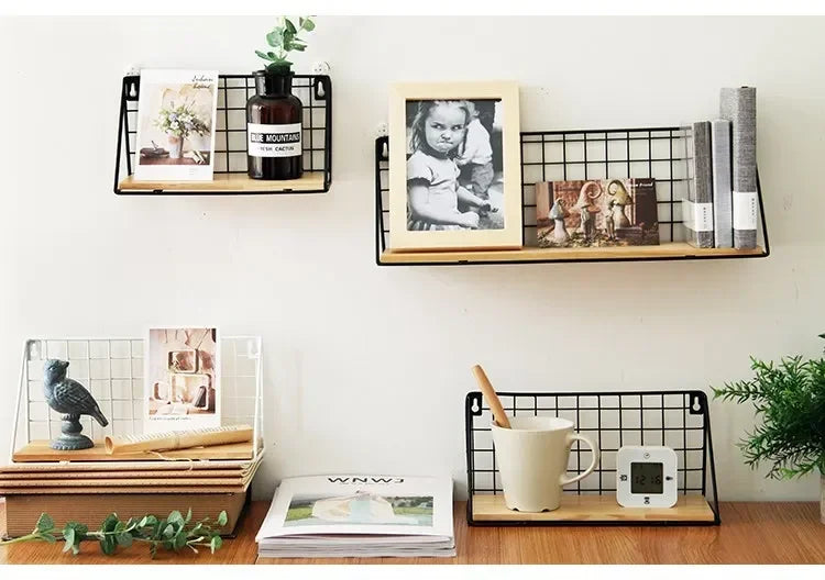 アイアンメッシュ壁掛けネット什器