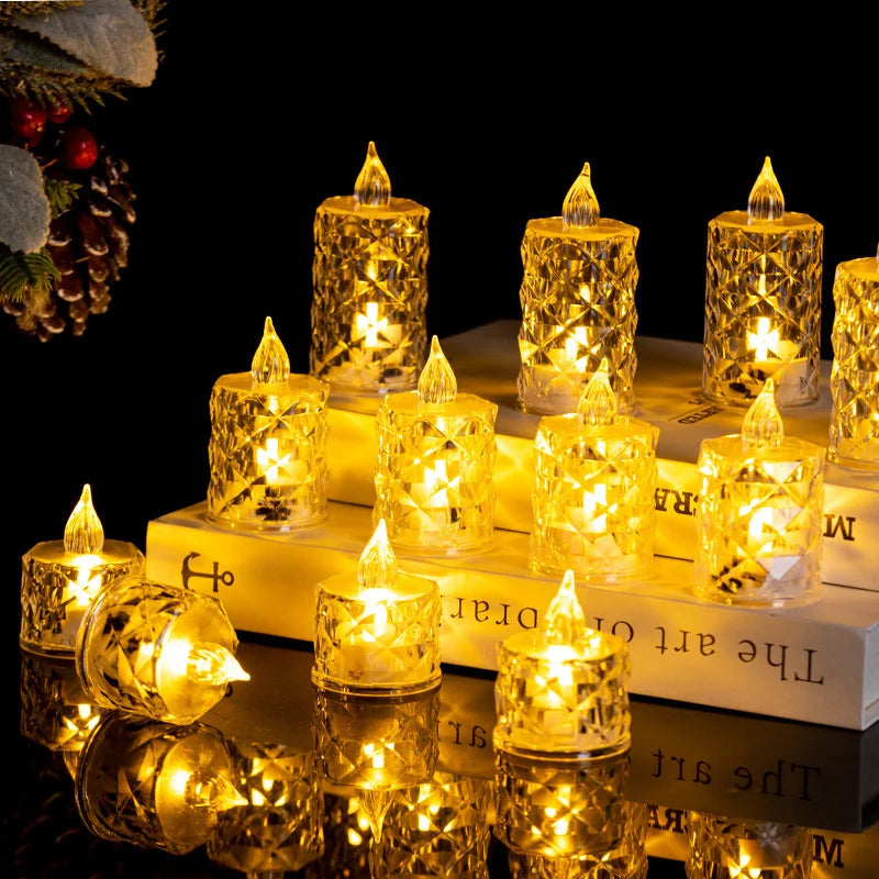 エレガントな電池式フレームレスキャンドル