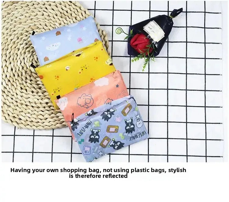 | ノベルティ用品 | かわいい厚手防水折りたたみエコバッグ