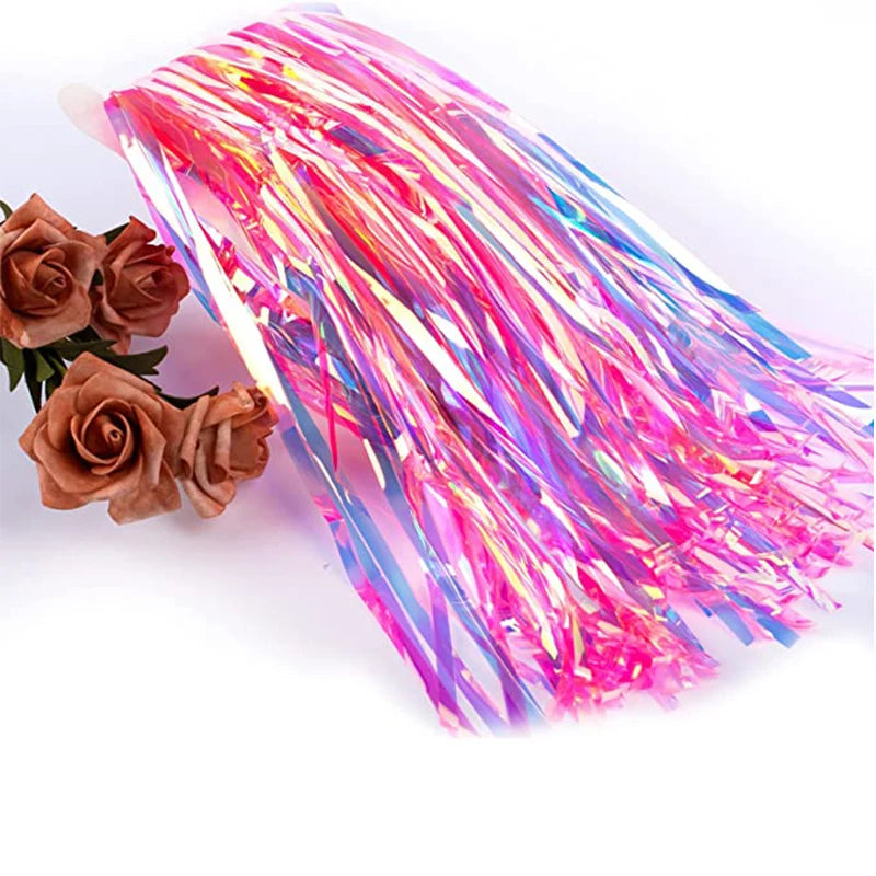 パーティー・インテリア用装飾 オーロラカラー・レインボーカラーカーテン 2色展開