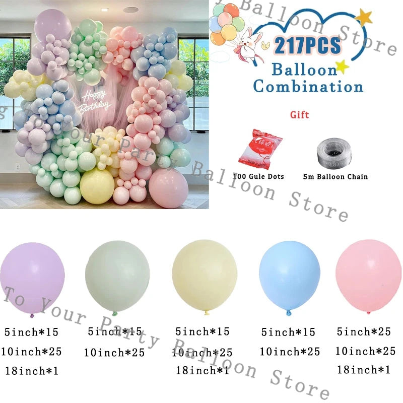 バルーン装飾 カラーバルーンセット 91個~217個入 大容量