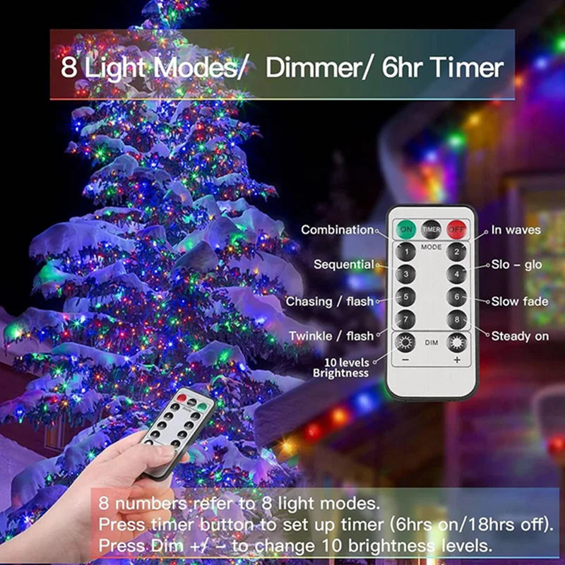 イベント・パーティー装飾|防水LEDストリングライト (5M/10M/20M)