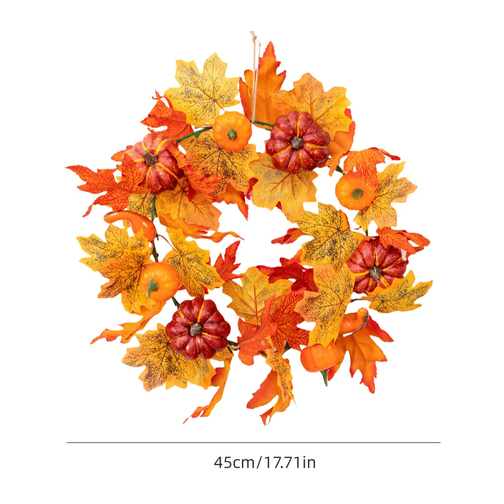 イベント・ハロウィングッズ|秋のカボチャリース - ドア用装飾