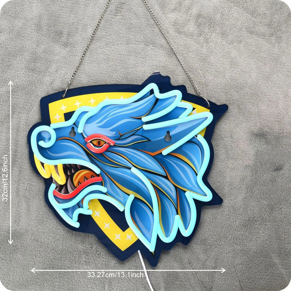 ウルフLEDネオンサイン(ネオン看板) USB