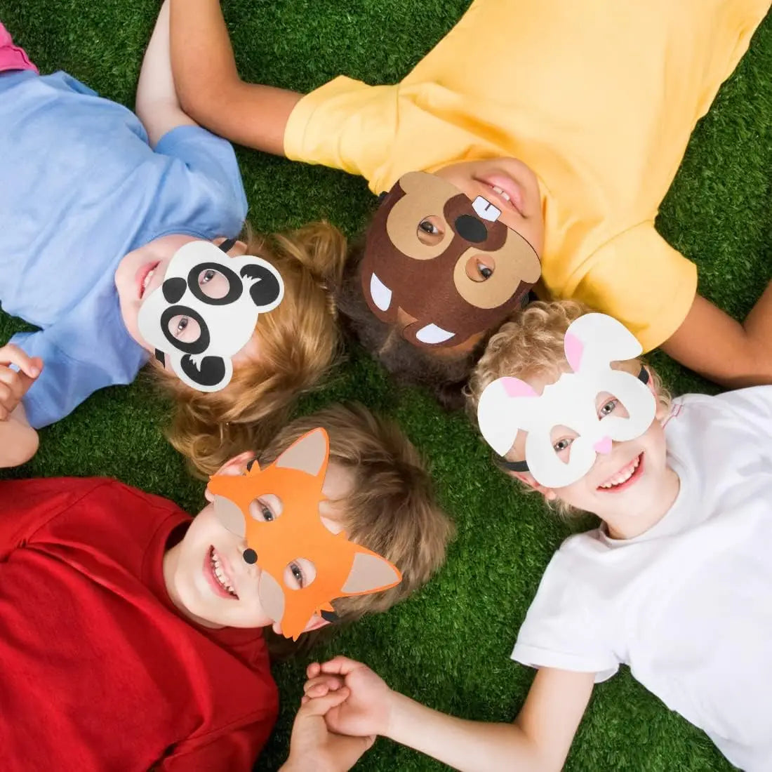 イベント・ハロウィングッズ|ジャングルアニマルフェルトマスク(子供用)