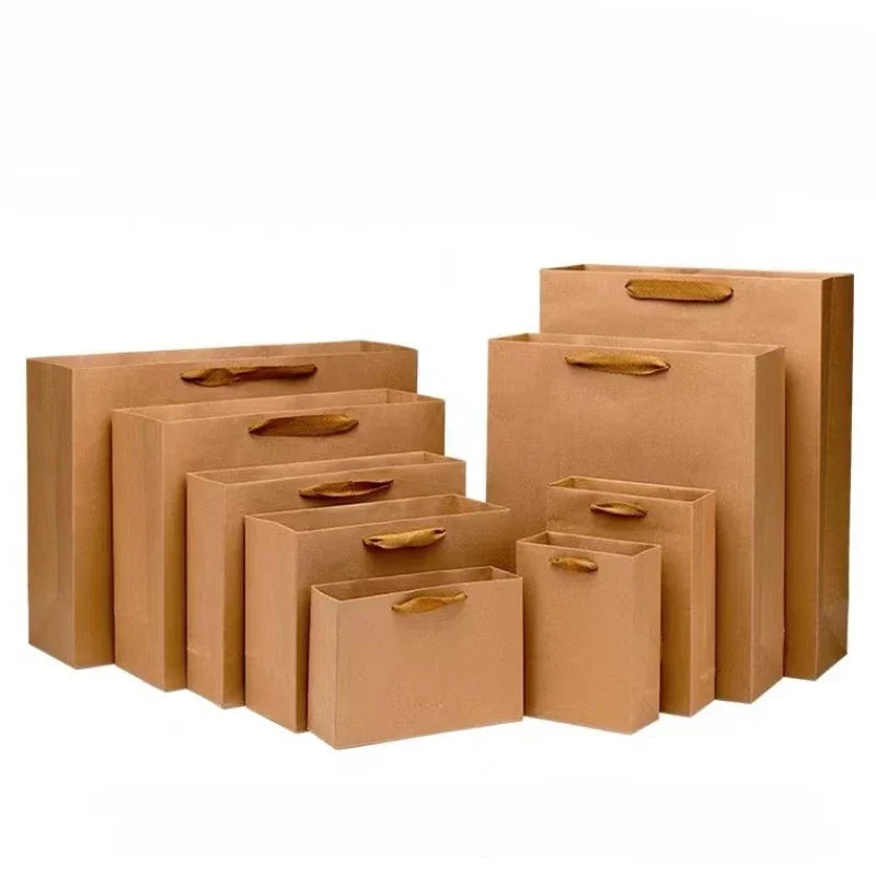 |ノベルティ用品 | クラフト紙ギフトバッグ10枚セット