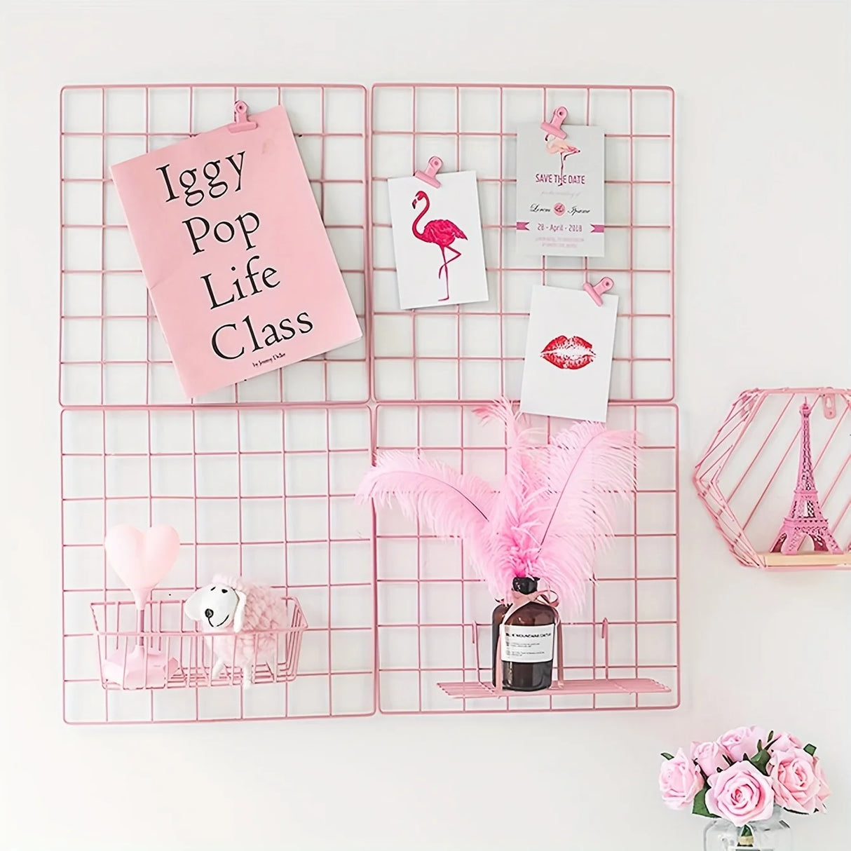 多機能壁面用グリッドパネルセット