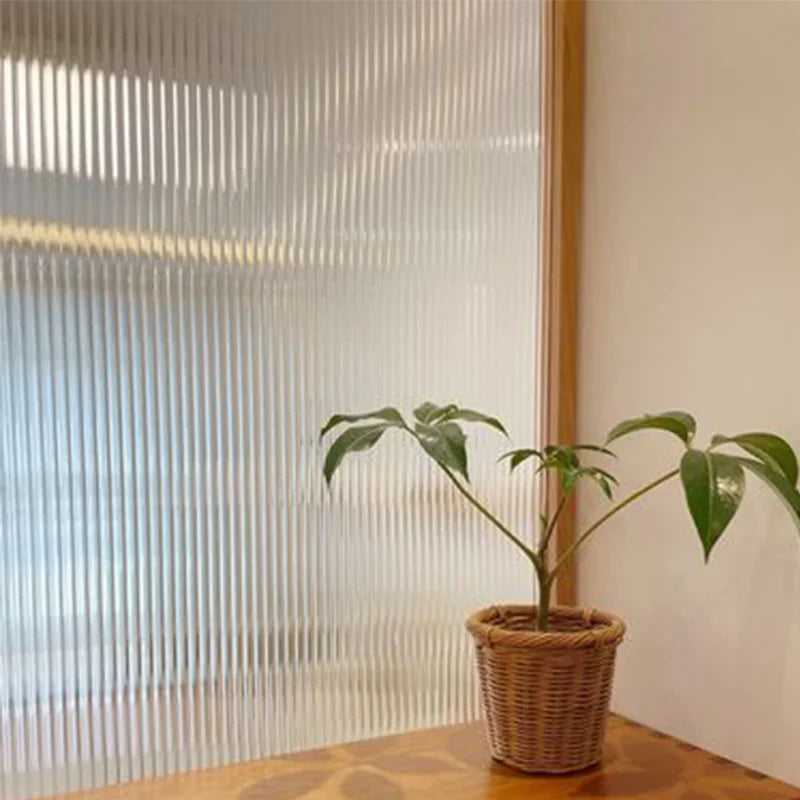 【UVカット・静電気吸着】ウィンドウフィルム(レトロすりガラス風柄)