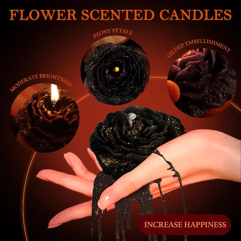 牡丹の香り付き大豆ワックスキャンドル 80g