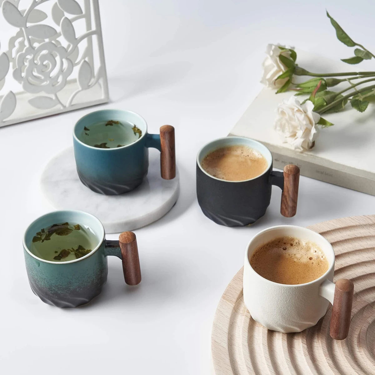 |イベント・ノベルティ用品 | 木製ハンドル付きエスプレッソカップ | 80ml