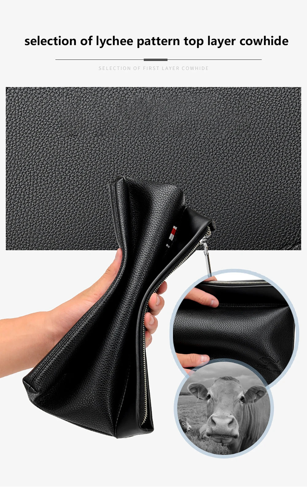 |イベント・ノベルティ用品 | PUレザークラッチバッグ | W25xH17xD2cm