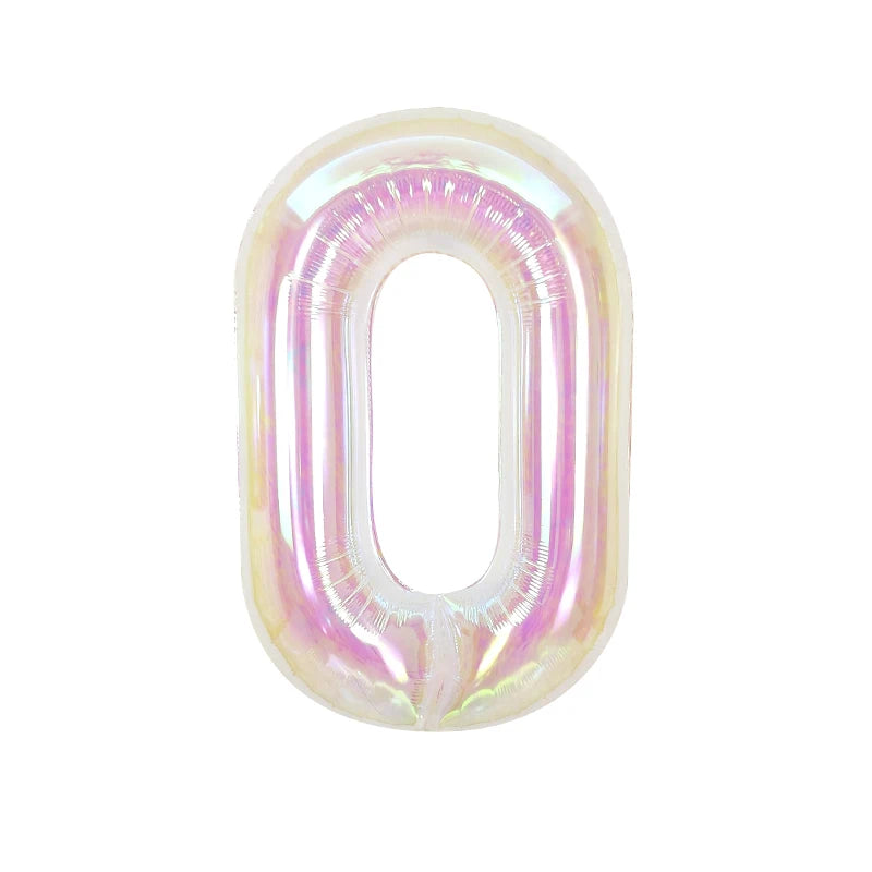 バルーン装飾 数字 レインボーカラーバルーン 誕生日パーティー用